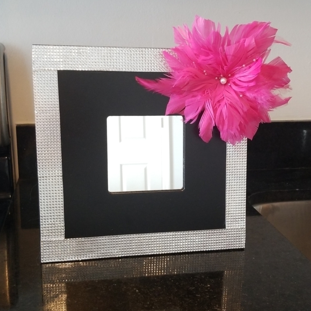 Rhinestone bling wall mirror